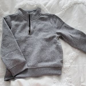 NWT Janie & Jack Grey Half-zip Sweatshirt 3T